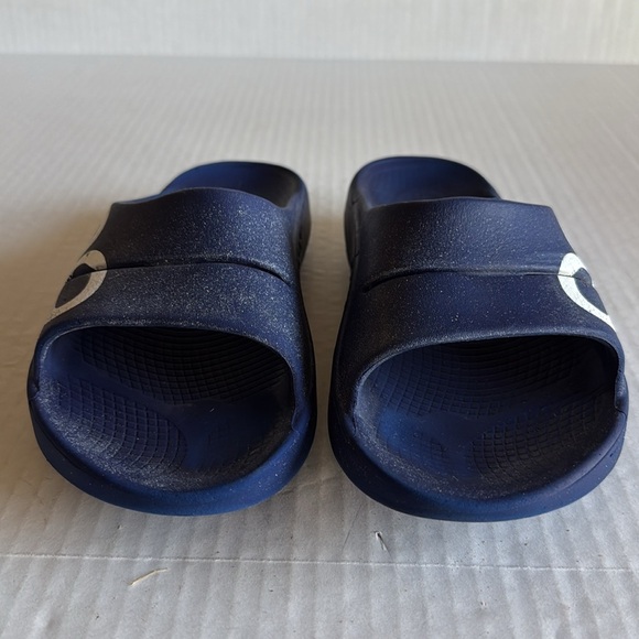 Oofos Ooahh Blue Sport Slide Sandals - Picture 8 of 11
